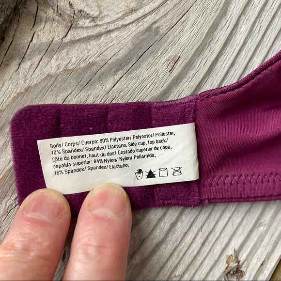 Maidenform Raspberry Purple Satin Demi Underwire Padded Push Up Bra - Picture 10 of 11